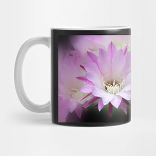 Pink Cactus Flower in the Rain #2 Mug